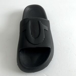 True Religion Women’s Slides Black Sandals Summer Shoes Size S 5/6 NWT